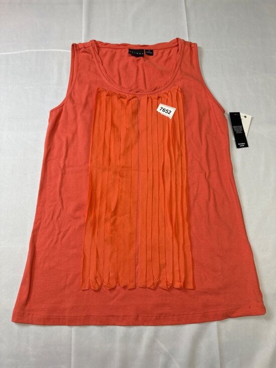 Tribal Tops - tribal xsmall tangerine nwt pleated look top